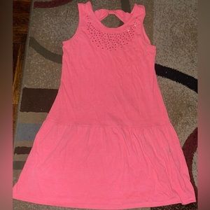 Pink kids dress with sparkles